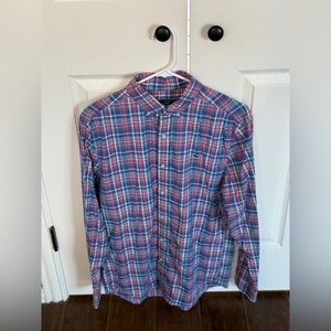 Vineyard Vines Wale Shirt Long Sleeve Gingham Button Up Shirt Men’s Small